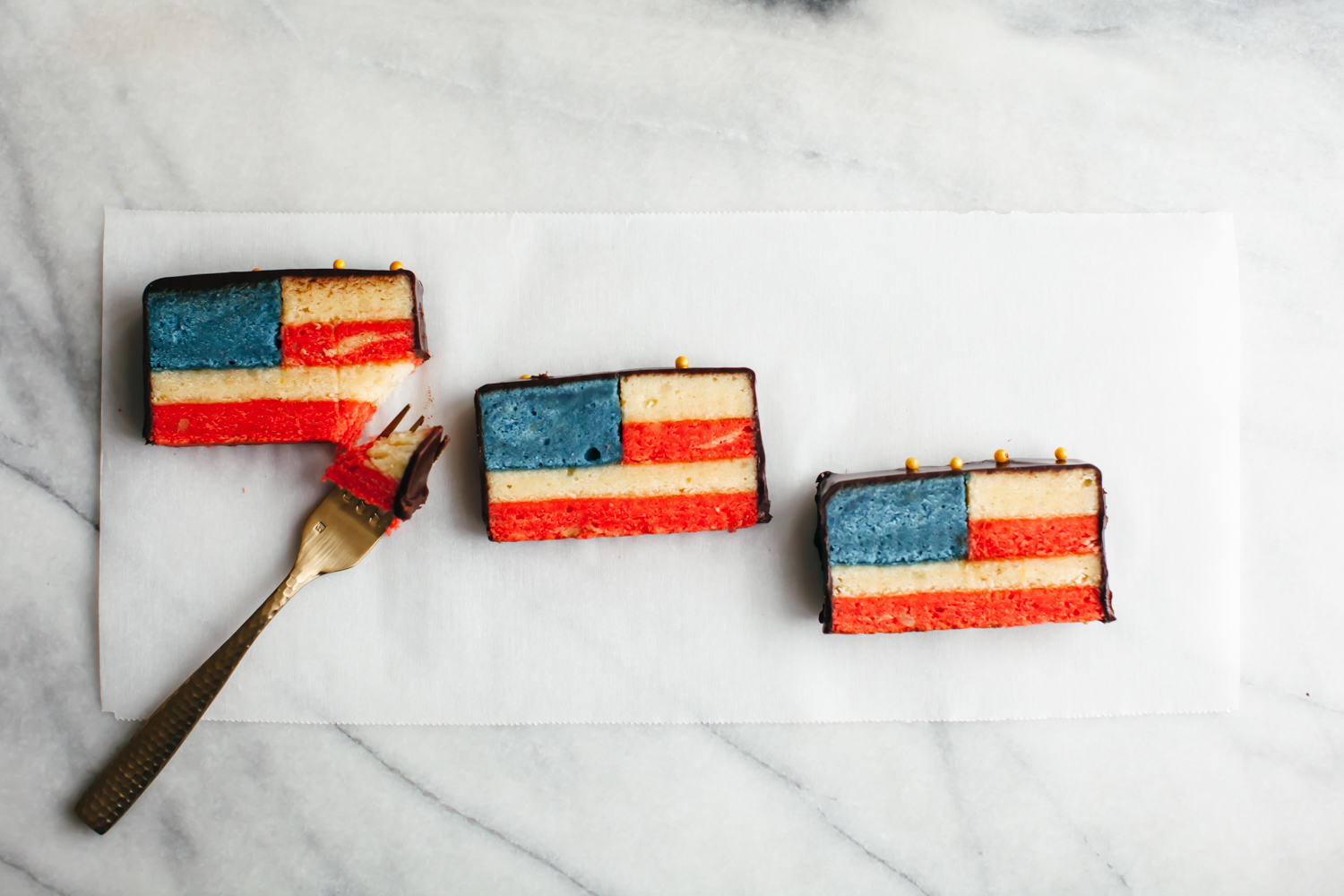 PHOTO: Team USA cake from Molly Yeh, the creator of the popular food and lifestyle brand "my name is yeh," is photographed here.