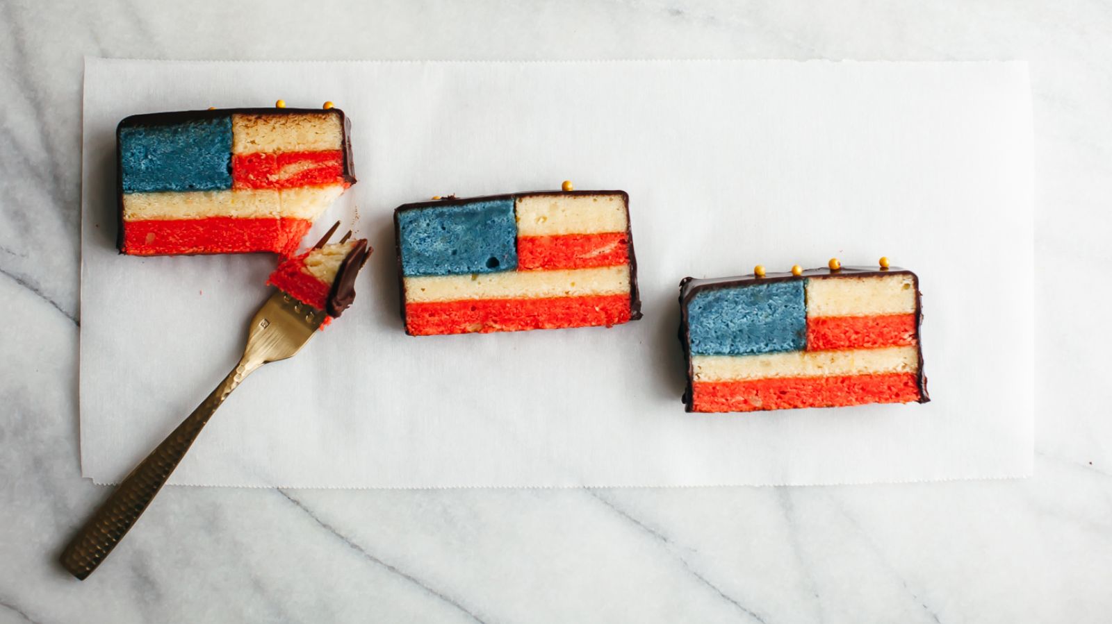 PHOTO: Team USA cake from Molly Yeh, the creator of the popular food and lifestyle brand "my name is yeh," is photographed here.