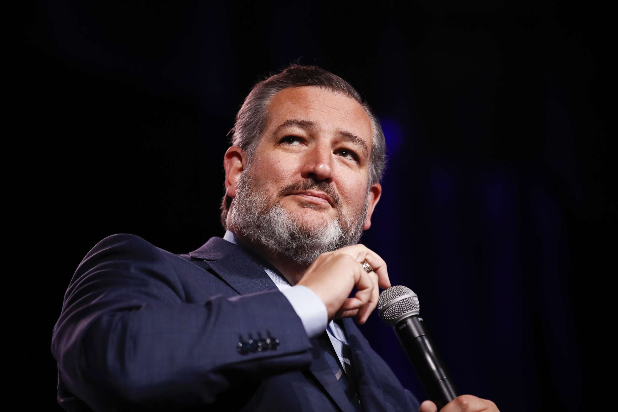 PHOTO: Republican Senator from Texas Ted Cruz speaks during the 2022 Republican Jewish Coalition Annual Leadership meeting, in Las Vegas, Nov. 19, 2022.