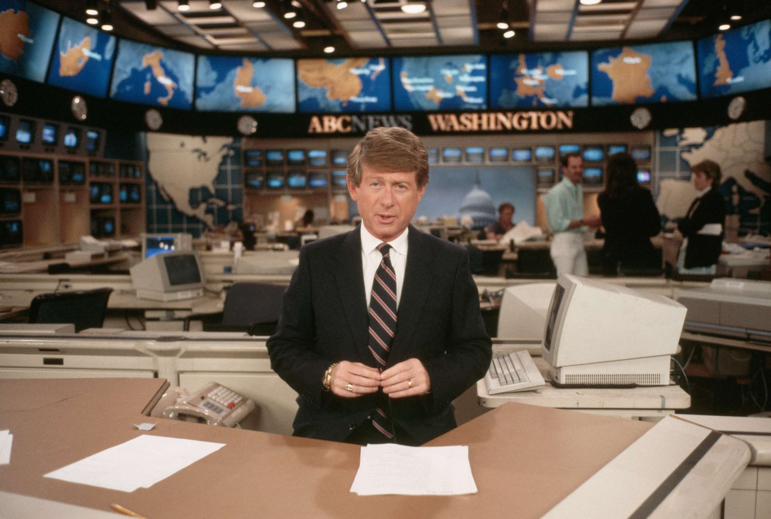 PHOTO: An undated photo shows Ted Koppel presenting ABC's "Nightline." 