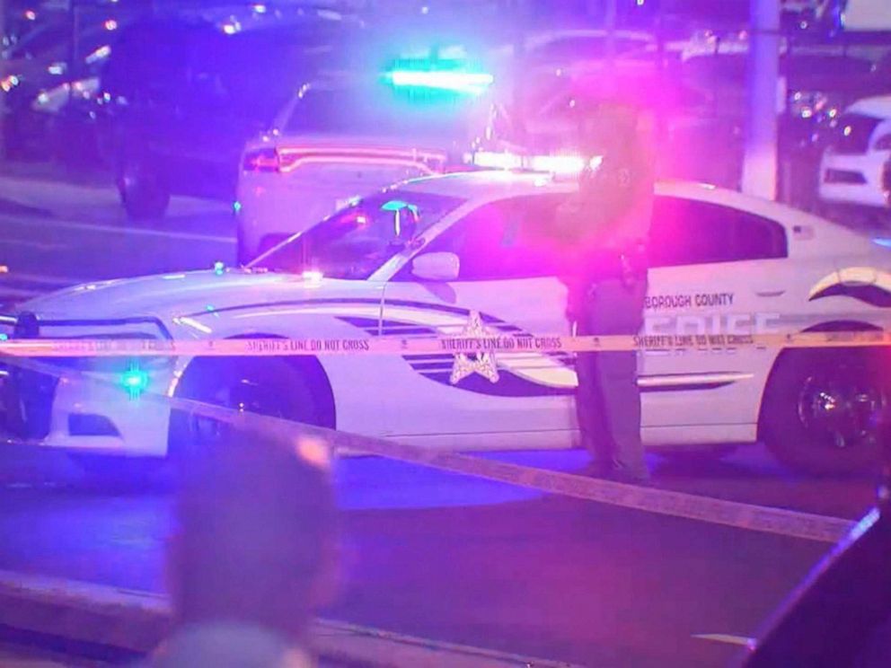 PHOTO: Police at the scene where Josiah Pinner was run over by Hillsborough County Sheriffs Deputy Philip Montesi.