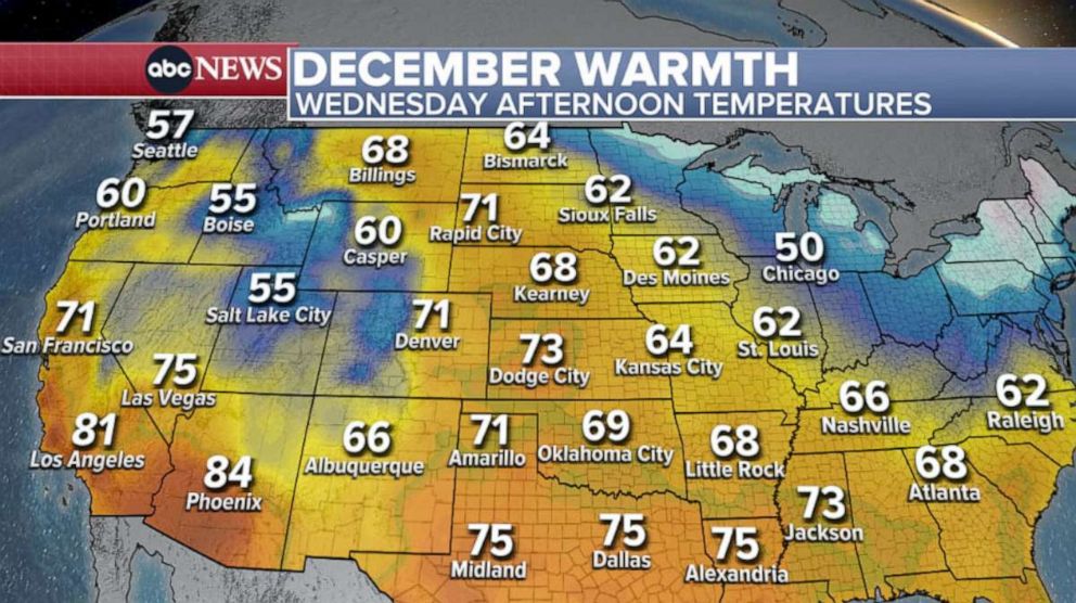 PHOTO: December warm temperatures. 