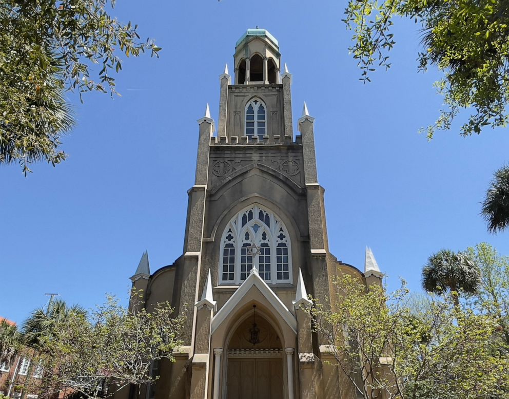 PHOTO: Exterior view of Congregation Mickve Israel in Savannah, Ga., March 3, 2021. 