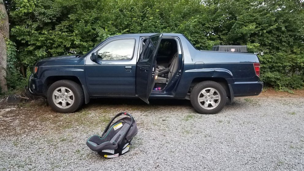 PHOTO: A 1-year-old girl died after being left in a car seat all day in a pickup truck in East Nashville, May 23, 2018.