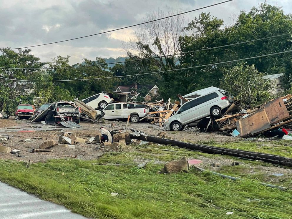 PHOTO: At least 10 people were killed in Humphreys County, Tenn., on Saturday, Aug. 21, 2021, as major flooding swept through the region.
