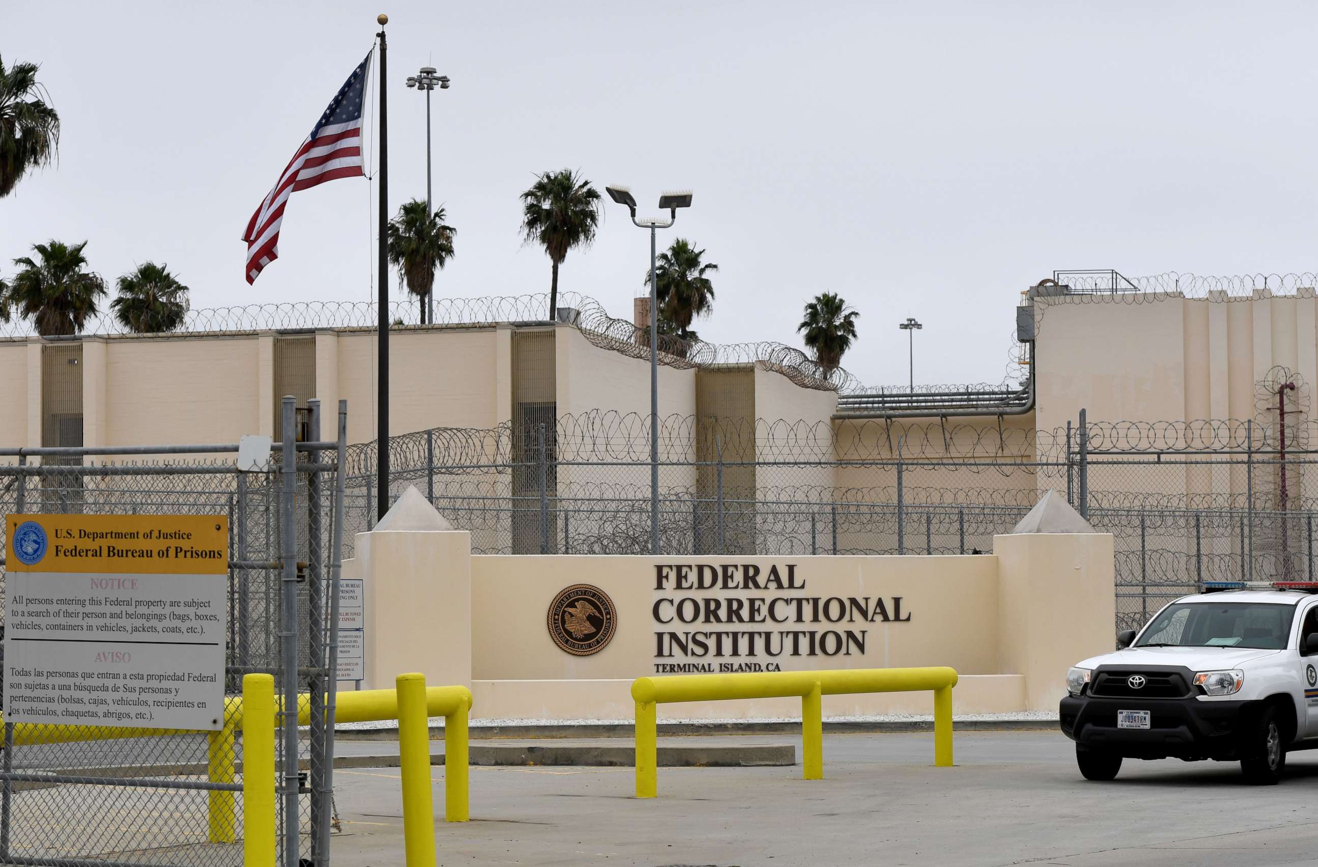 PHOTO: The Terminal Island Federal Correctional Institution is pictured in San Pedro, Calif., April 29, 2020.