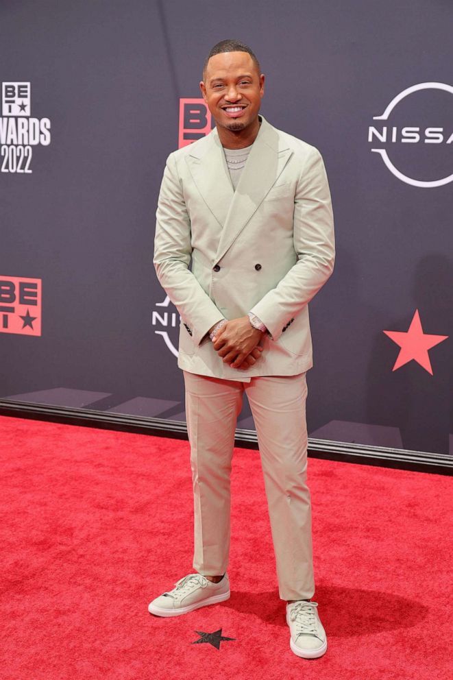 PHOTO: Terrence J attends the 2022 BET Awards at Microsoft Theater on June 26, 2022, in Los Angeles.
