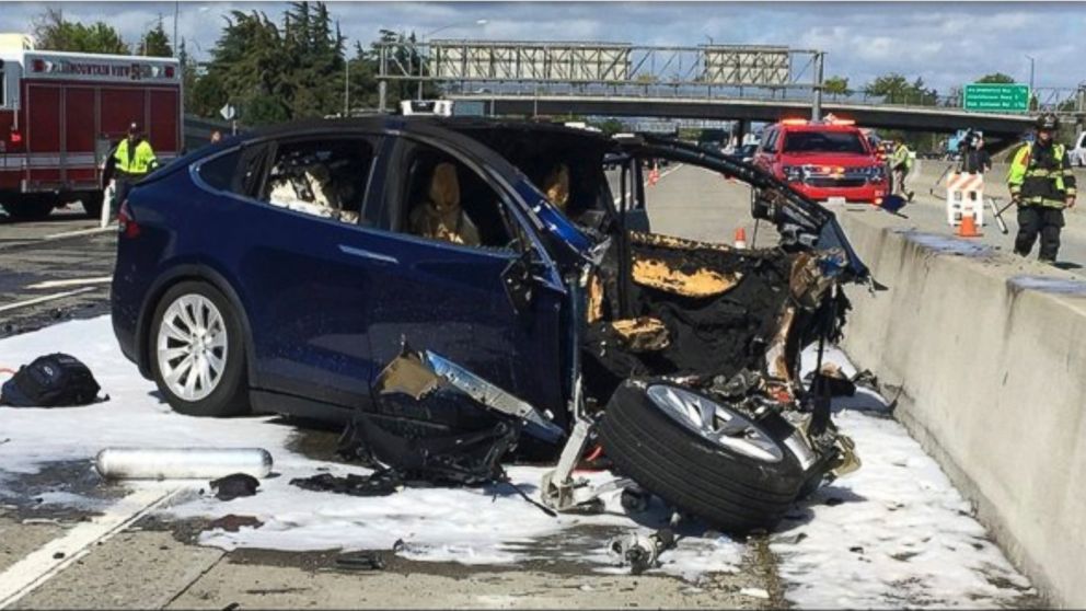 Tesla car was on autopilot prior to fatal crash in California, company says  - ABC News