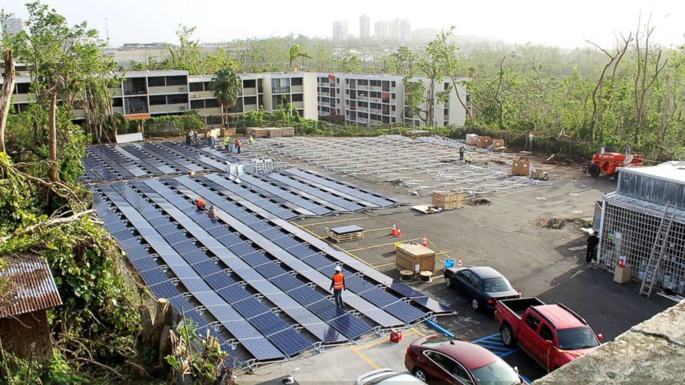 PHOTO: The Hospital del Nino in San Juan had been rationing diesel fuel for weeks to keep electricity going. 