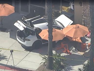 Tesla crashes into cafe in Simi Valley, killing 1 and injuring 5