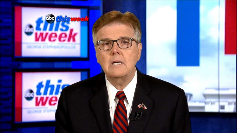 PHOTO: Texas lieutenant governor Dan Patrick on "This Week," May 20, 2018. 