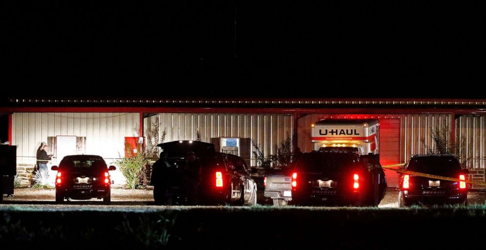 PHOTO: Police vehicles sit outside the Party Venue after a shooting in Greenville, Texas, Oct. 27, 2019.