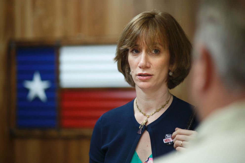 PHOTO: Laura Moser picking up her campaign materials at a print shop in Houston, Texa, May 22, 2017.  Moser is running for the 7th Congressional District in Texas currently occupied by Republican John Culberson. 