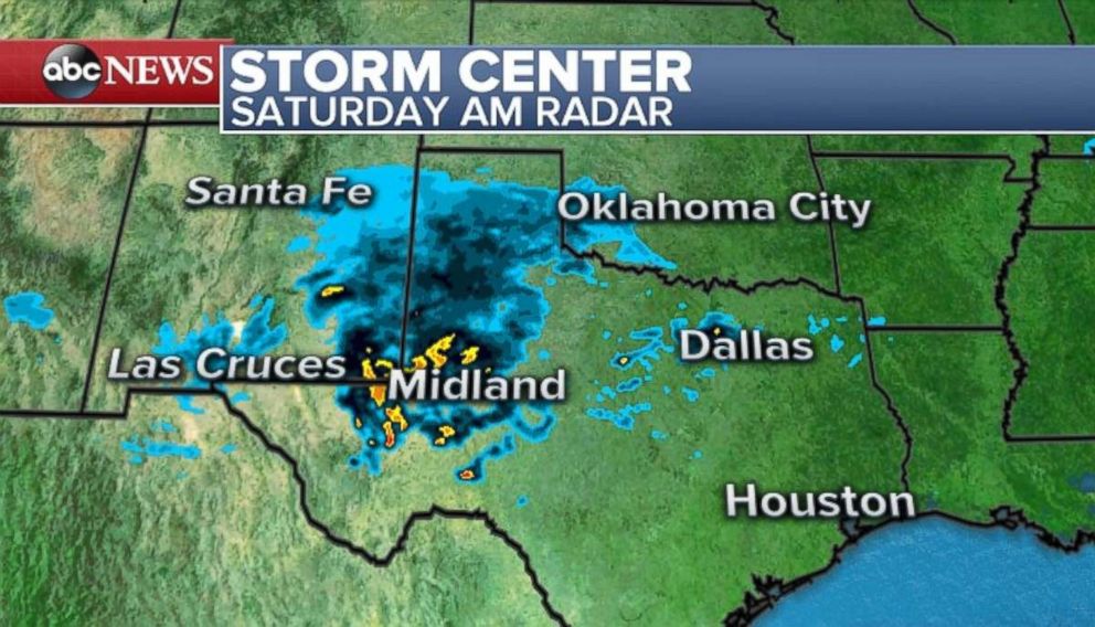 PHOTO: The remnants of Sergio are moving through New Mexico and Texas on Saturday.