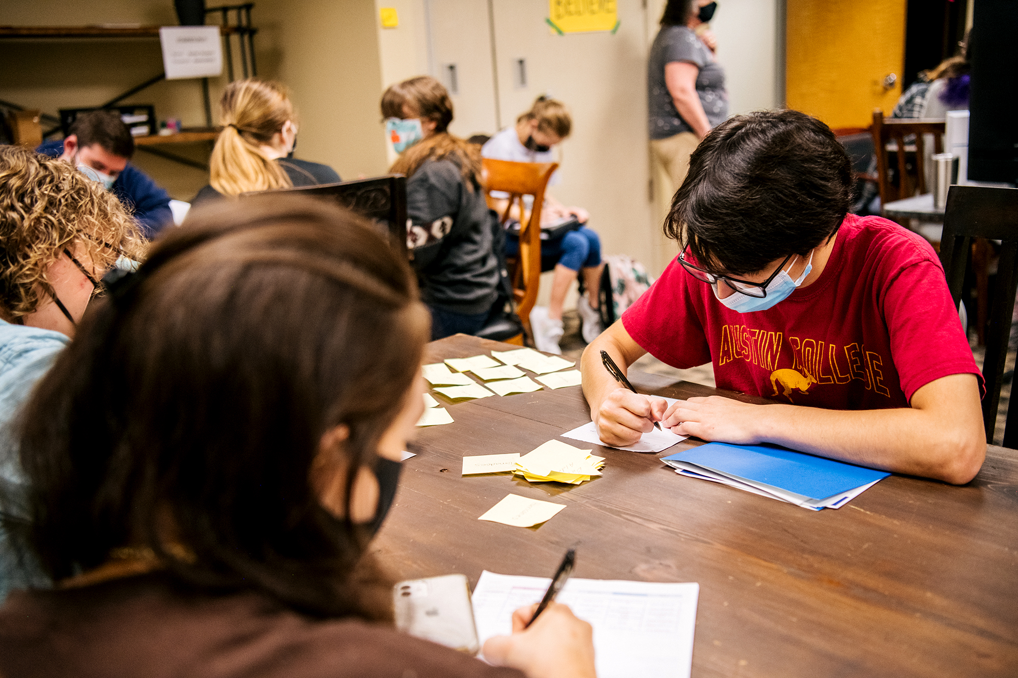 PHOTO: Students participate during instruction at the Xavier Academy in Houston, Aug. 23, 2021.