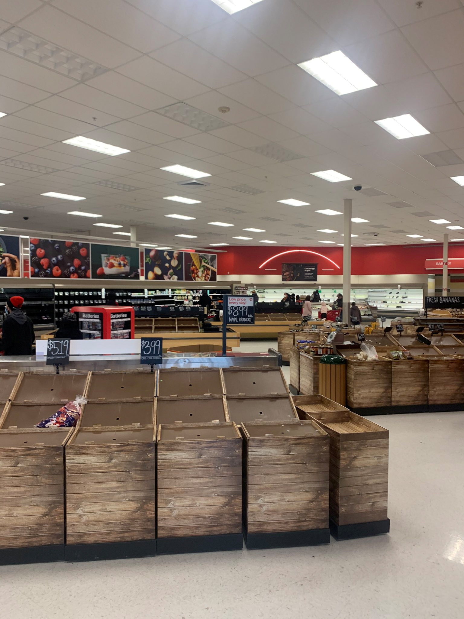 PHOTO: Empty shelves are seen at a supermarket in Austin, Texas, Feb. 17, 2021.