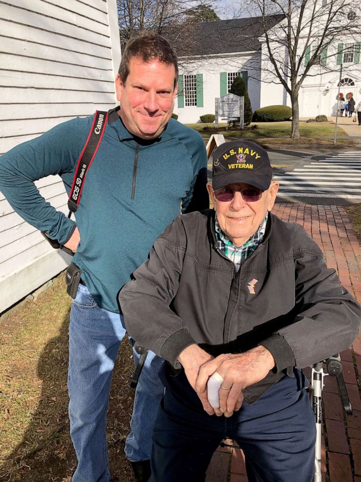 PHOTO: Steven Richard poses with his father Earl in an undated photo.