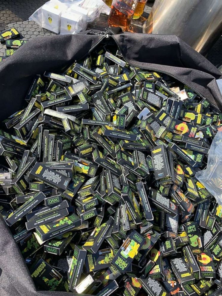 PHOTO: Thousands of THC vaping cartridges were seized from a home in Phoenix on Thursday, Sept. 12, 2019. Two people were arrested in the bust.