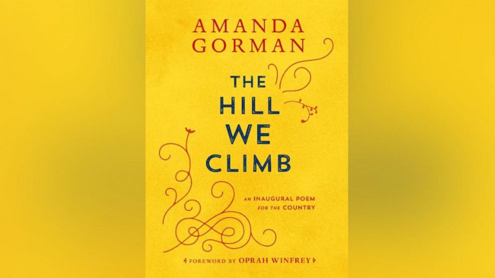 PHOTO: The book cover of "The Hill We Climb" by Amanda Gorman is shown.