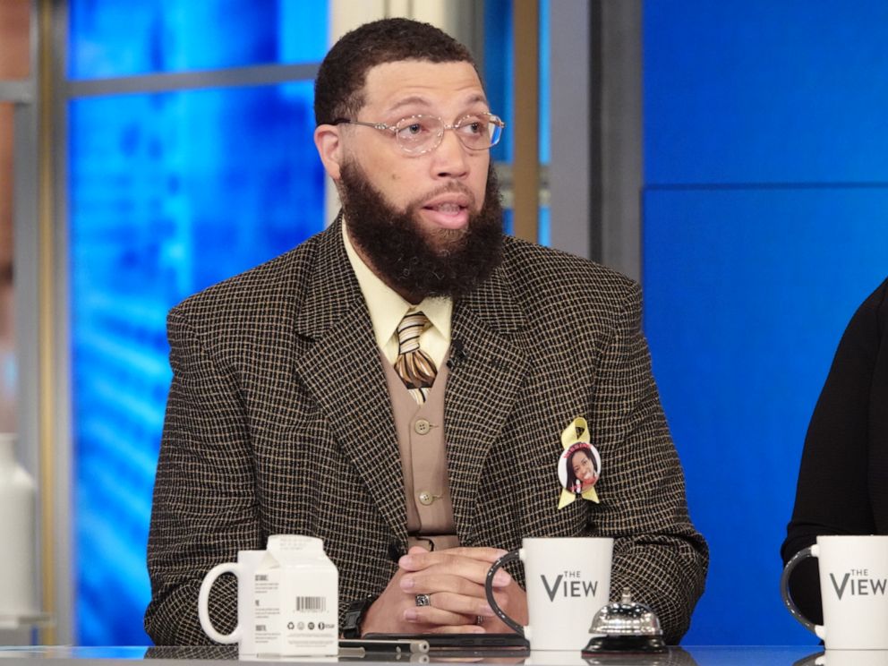 PHOTO: Father of missing Baltimore woman Shawn WIlkinson speaks out on the case of his missing daughter, Akia Eggleston, on The View Wednesday, July 31, 2019.