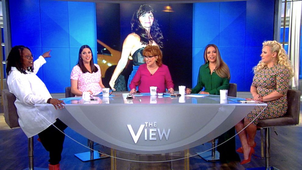 "The View" co-hosts Whoopi Goldberg, Abby Huntsman, Joy Behar, Sunny Hostin, and Meghan McCain discuss fashion after 50 after Helena Christensen was criticized for wearing a bustier on Wednesday, May 1, 2019.