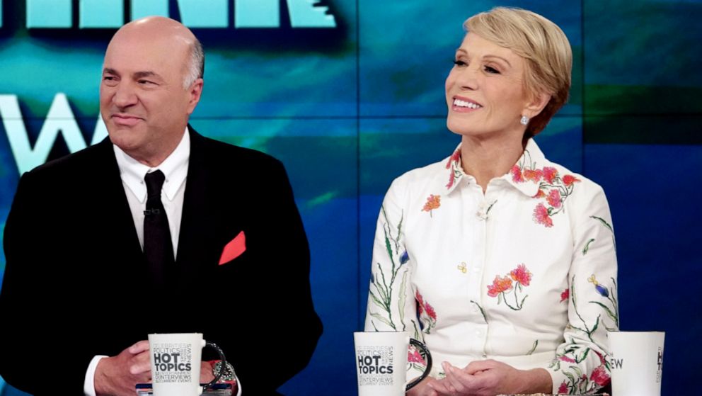 PHOTO: Shark Tank" investors Kevin O'Leary and Barbara Corcoran discuss Elizabeth Holmes on "The View, "April 11, 2019.