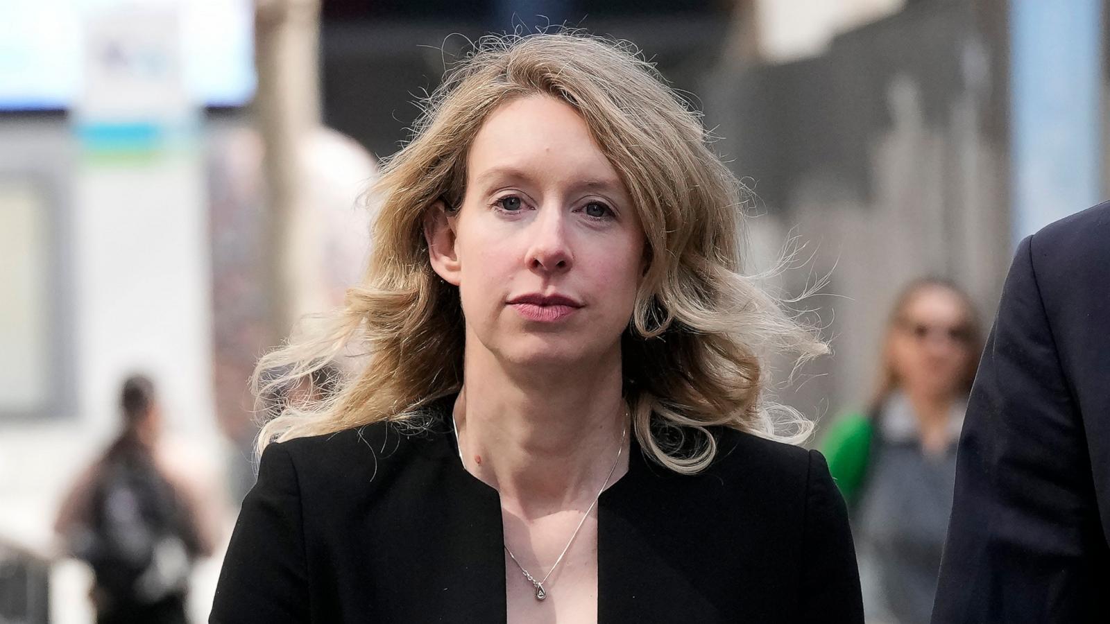 PHOTO: In this March 17, 2023, file photo, former Theranos CEO Elizabeth Holmes leaves federal court in San Jose, Calif.
