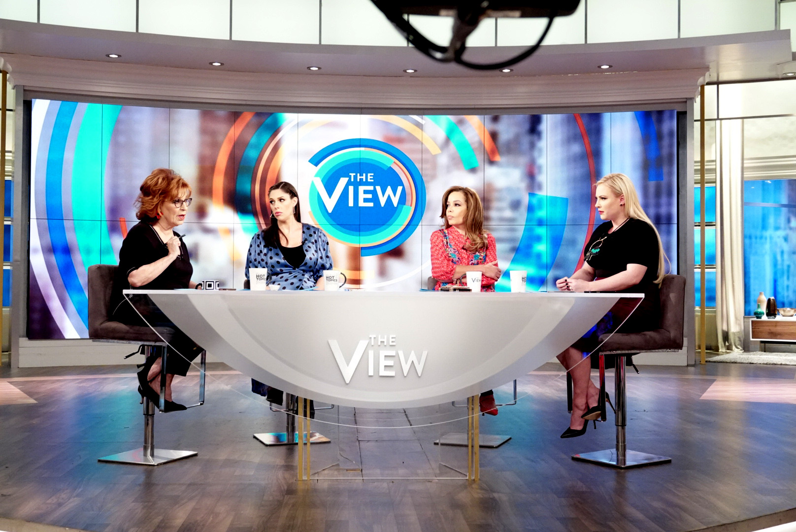 PHOTO: "The View" co-hosts Joy Behar, Abby Huntsman, Sunny Hostin, and Meghan McCain weigh in on expectations for performers to be politically active. 