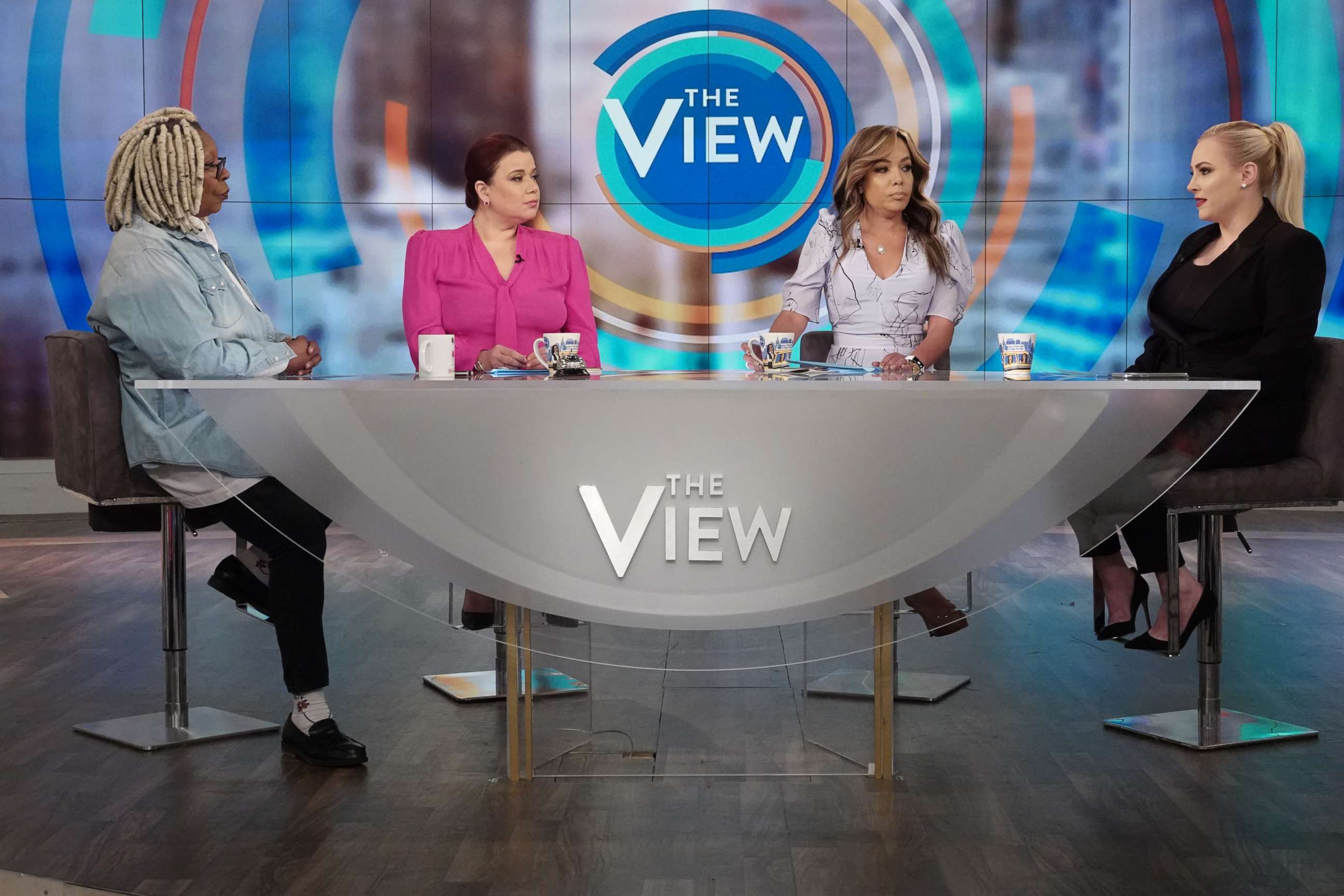 PHOTO: The View" co-hosts and guest co-hosts Ana Navarro discuss the latest in the Democratic race to the White House, Mar. 2, 2020.