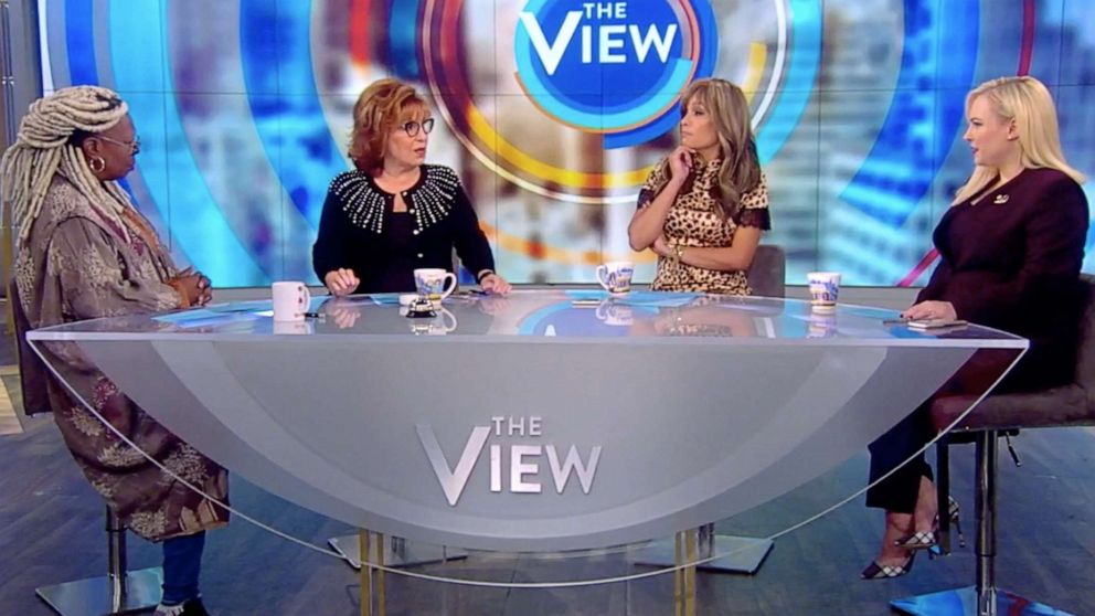 "The View" co-hosts Whoopi Goldberg, Joy Behar, Sunny Hostin, and Meghan McCain discuss Mayor Pete Buttigieg's lead in the latest Iowa polls on Monday, Nov. 18, 2019.