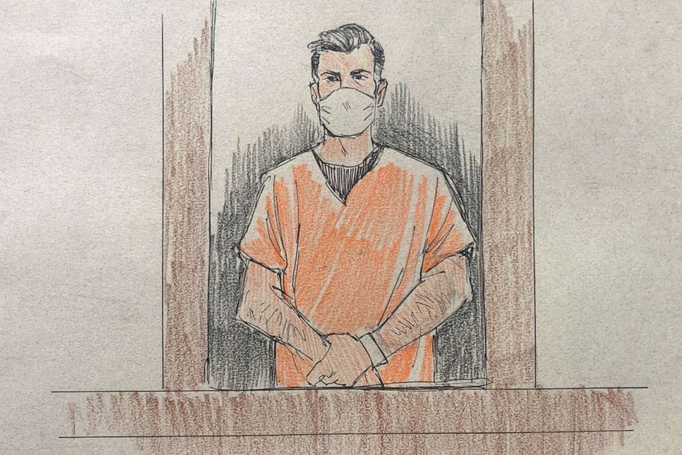 PHOTO: Former Minneapolis Police Officer Thomas Lane, one of three officers charged with aiding and abetting in the murder of George Floyd, is seen in an artist's sketch as he attends a court hearing in Minneapolis, Minn., June 4, 2020.