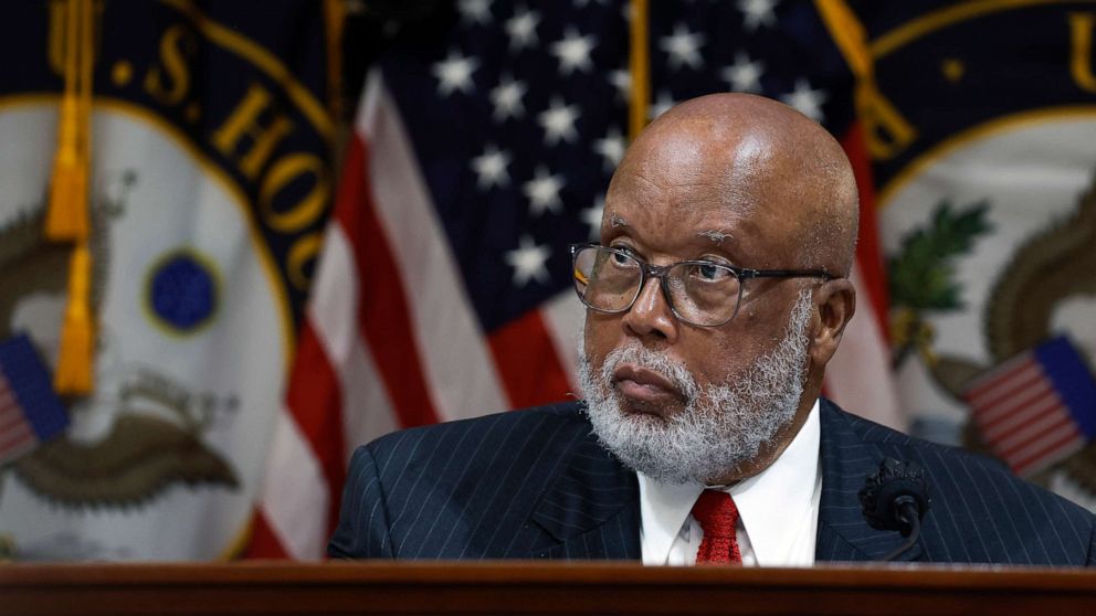 PHOTO: Rep. Bennie Thompson, Chair of the House Select Committee to Investigate the January 6th Attack on the U.S. Capitol, delivers remarks during the third hearing on the January 6th investigation, June 16, 2022, in Washington, D.C.