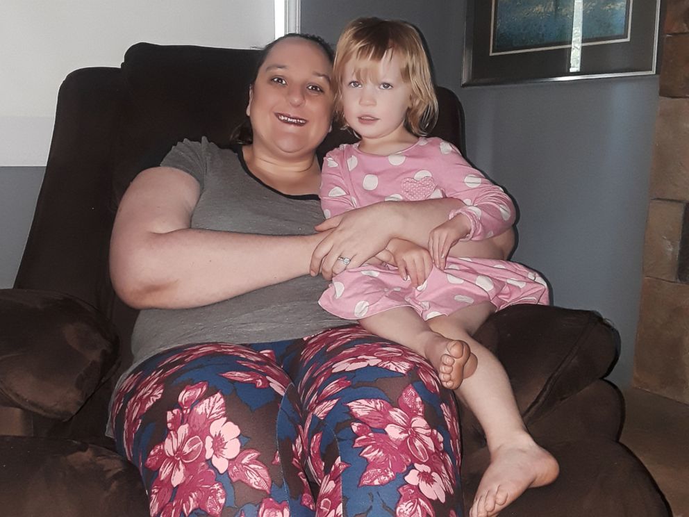PHOTO: Jessa Lavely of Michigan is pictured with her three-year-old daughter, Savannah, in an undated handout photo.