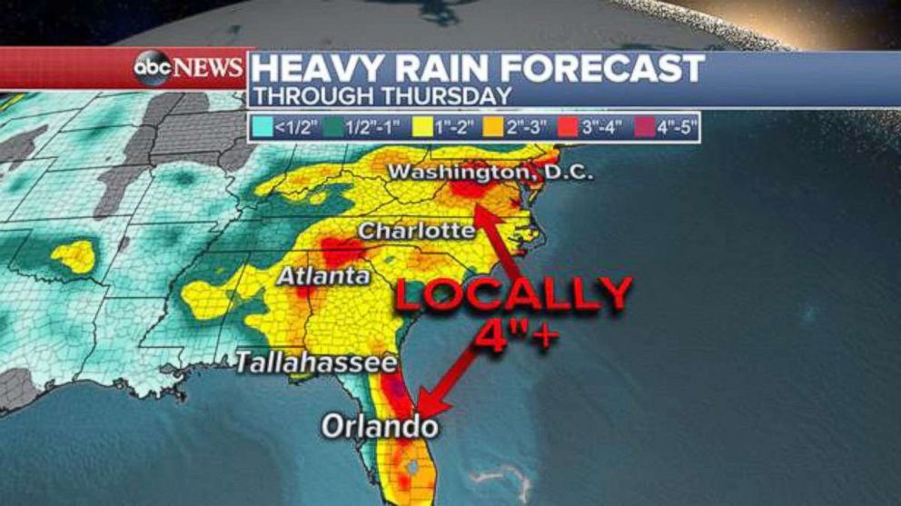 PHOTO: Heavy rain forecast.