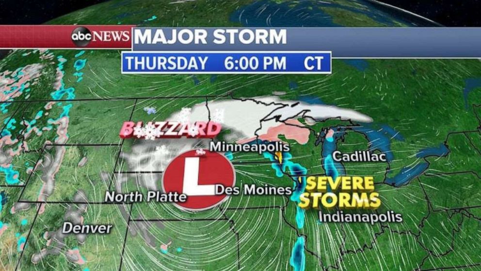 PHOTO: Minneapolis will be spared the worst of the storm, but parts of the Northern Plains will see over a foot of snow.