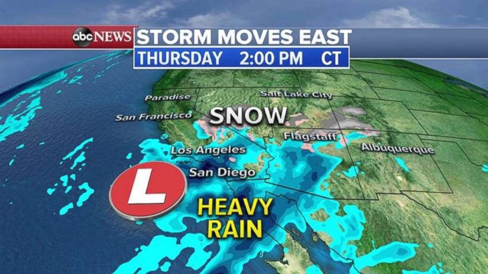 Winter Storm Moving East Heading Into Weekend Abc News