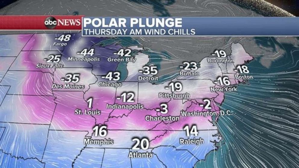 PHOTO: Thursday AM Wind Chills