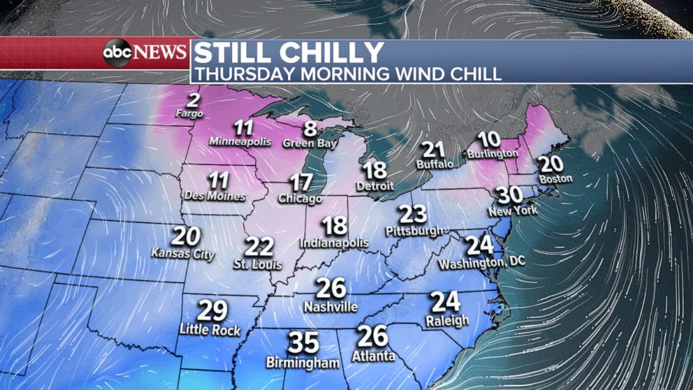 PHOTO: Thursday morning wind chill.