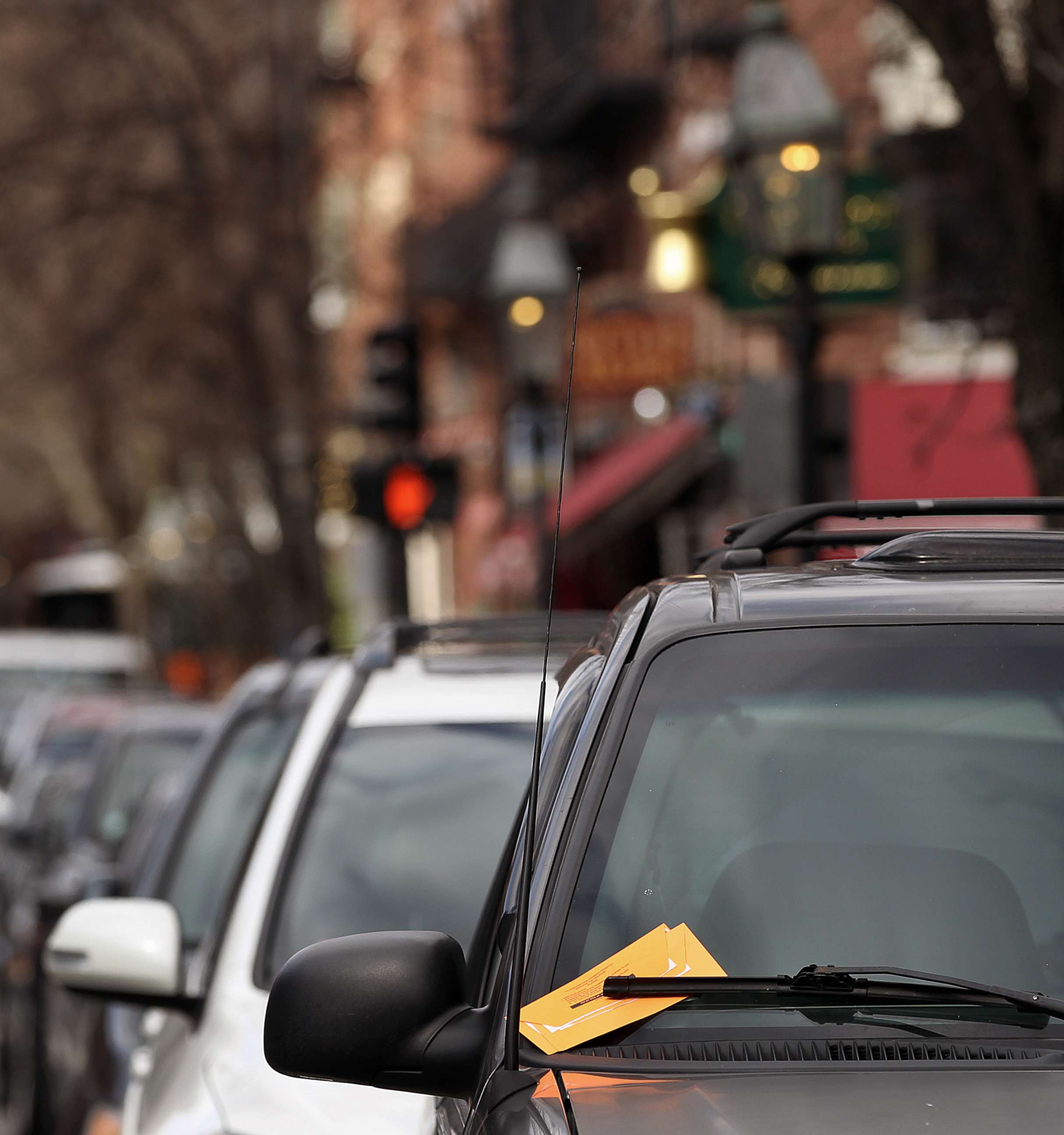 PHOTO: Cars are parked in Boston.