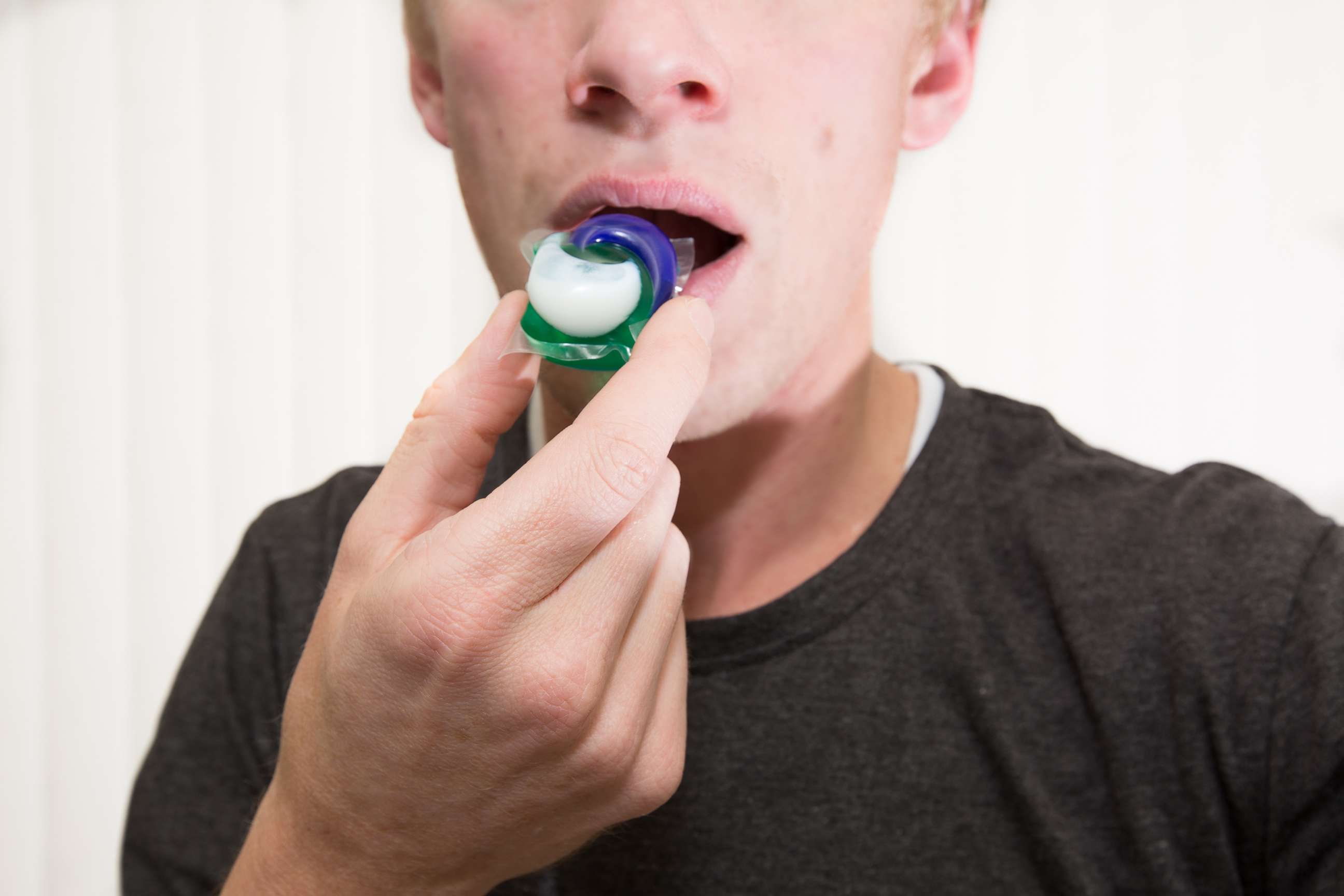 PHOTO: A teen is pictured attempting to eat a Tide detergent pod in this undated stock photo.