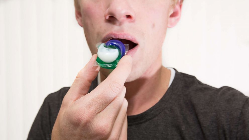 PHOTO: A teen is pictured attempting to eat a Tide detergent pod in this undated stock photo.