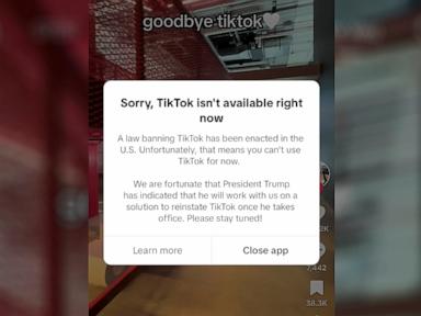 TikTok goes dark for some users ahead of ban