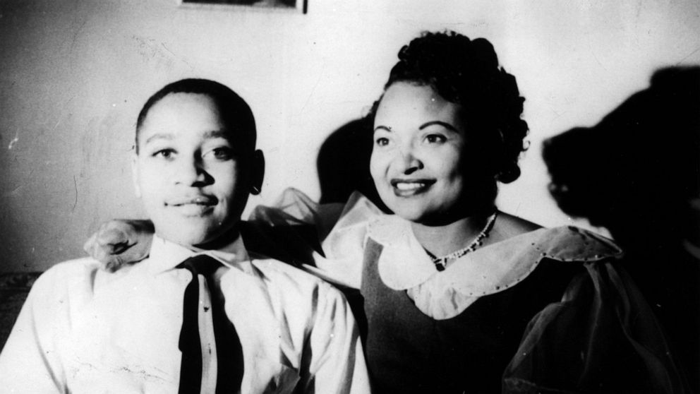 PHOTO:Emmett Louis Till, 14, with his mother, Mamie Till-Mobley, at home in Chicago, July 25, 1941. 