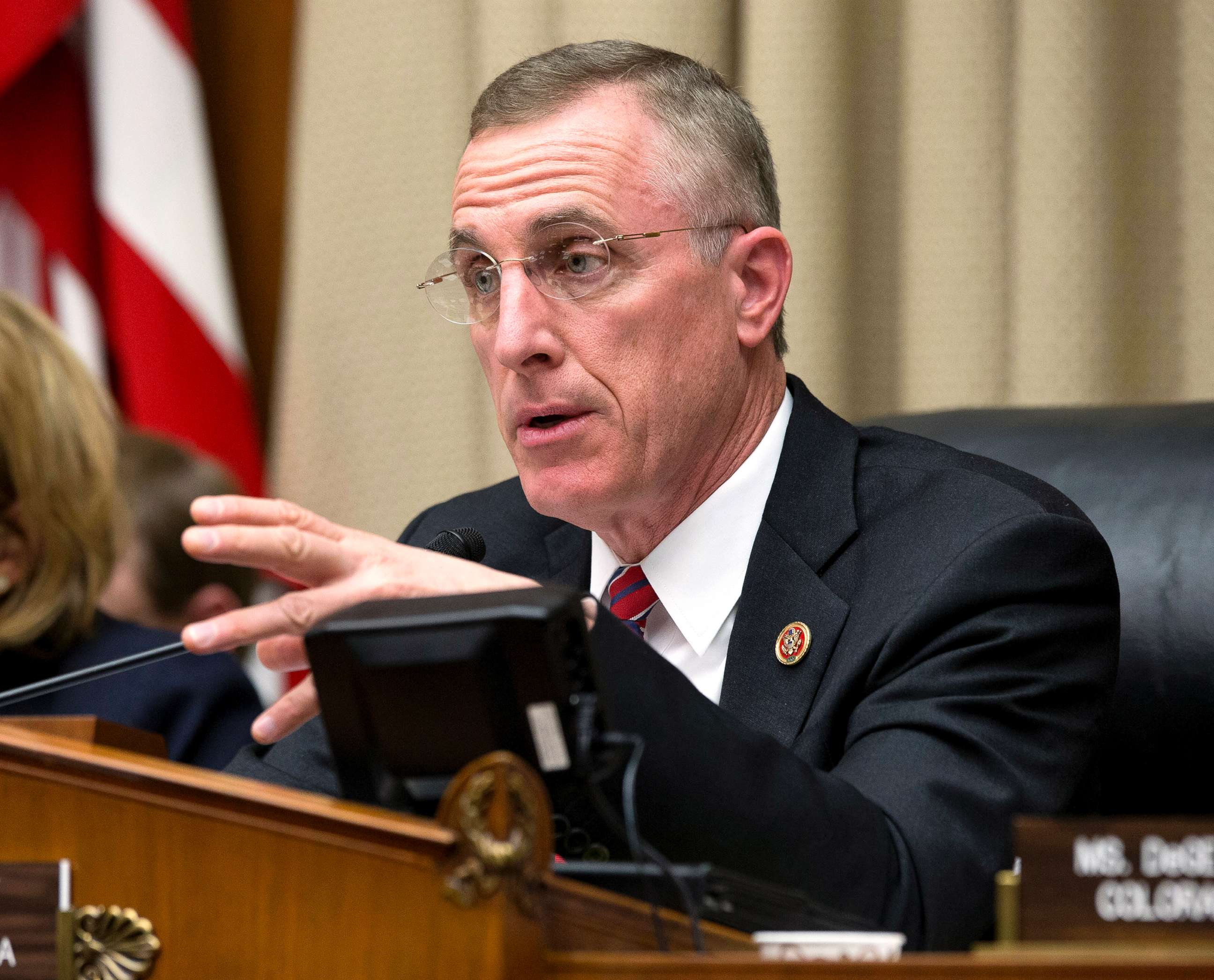 PHOTO: Rep. Tim Murphy, chairman of the House Energy and Commerce subcommittee on Oversight and Investigations during a hearing on Capitol Hill, Oct. 3, 2017.