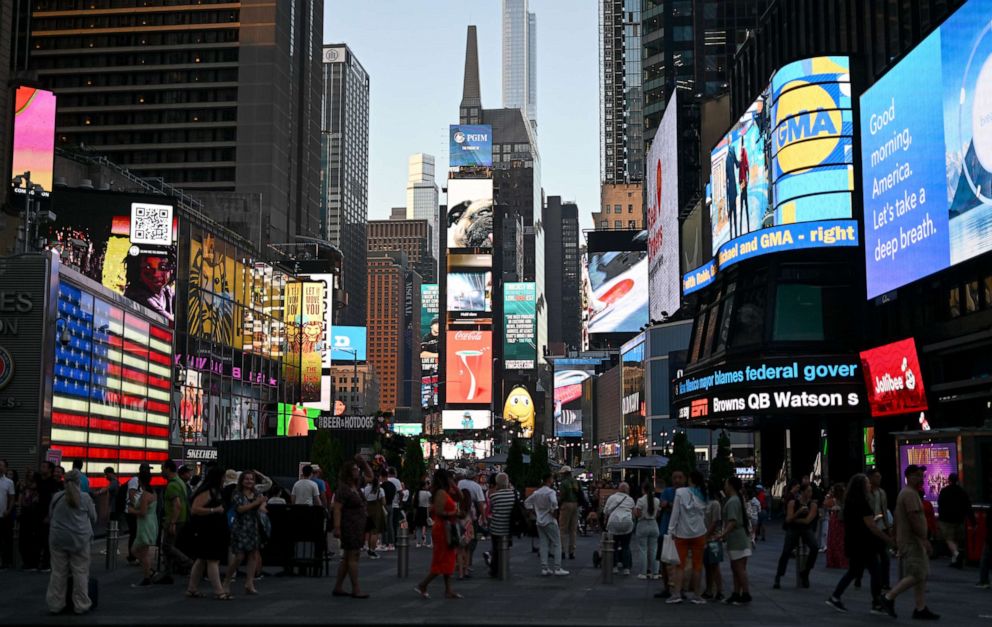 PHOTO: Times Square in New York City on Aug. 2, 2022.