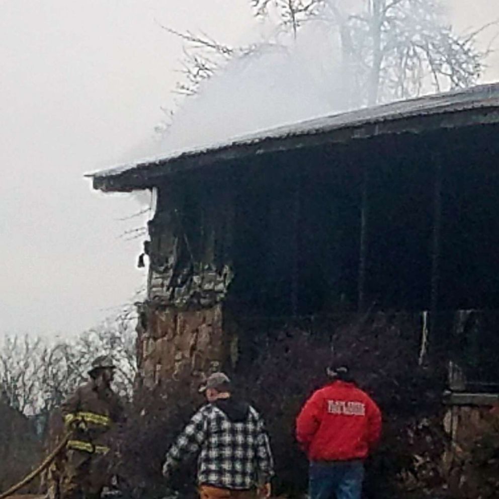 PHOTO: Roy Moore accuser Tina Johnson's home in Gadsden, Ala., is pictured after a house fire on Jan. 3, 2018.
