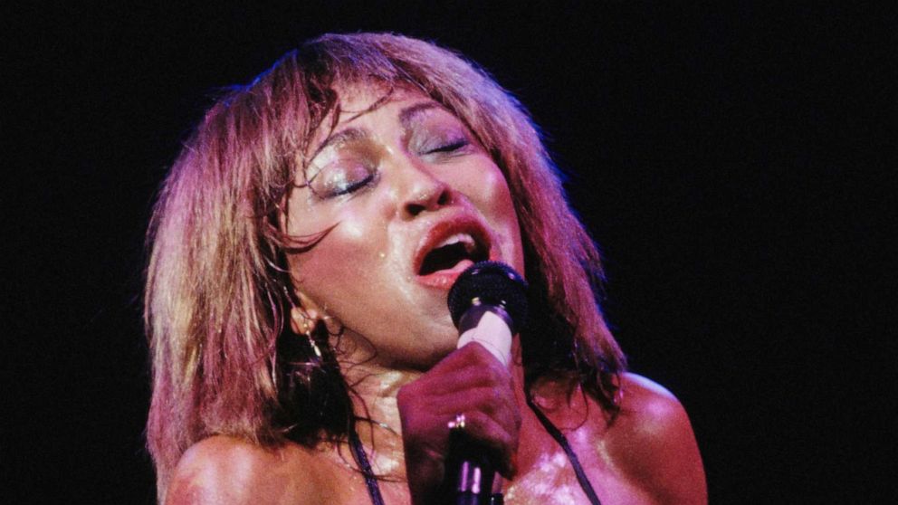 PHOTO: FILE - Singer Tina Turner performs live on stage at The Venue in London, Dec. 1986.