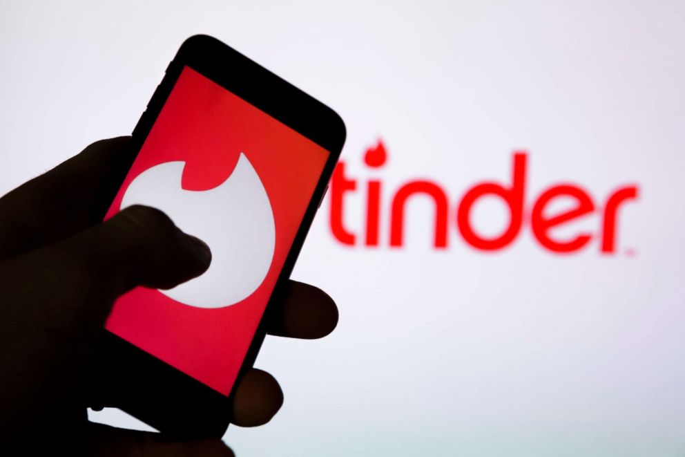 PHOTO: Tinder is displayed on a smartphone in Berlin, Feb. 26, 2018.