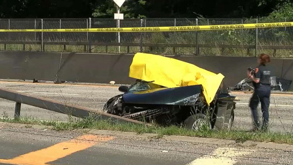 PHOTO: A man was killed when a vehicle lost a tire and slammed into his car on a Long Island highway, July 5, 2018, in New York.