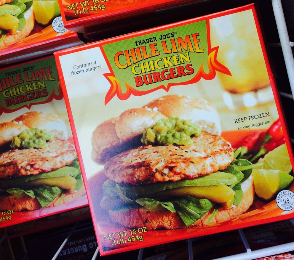 PHOTO: Chili lime chicken burgers from Trader Joe's.
